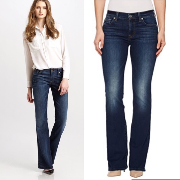 7 For All Mankind A-Pocket Bootcut Jeans EUC - Picture 1 of 10